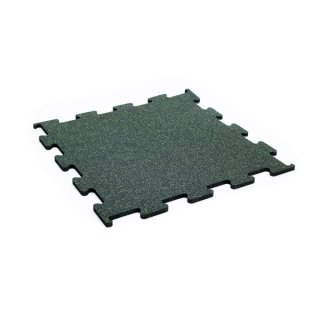 Gumové PUZZLE do fitness  10 mm, 100 x100 cm, 10%  EPDM bílá RAL 9010