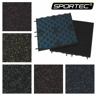 Podlaha SPORTEC STYLE COLOR tl. 70 mm, 15 % EPDM - Varianta: Color 15 %, 70 mm, červená