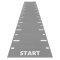 Sprint Track; Heavy Start & Finish, značky po 1bm, tl. 13 mm, světle šedá, 1 m²