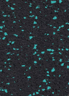 Podlaha SPORTEC NEON 6 mm, barevné granule EPDM, role 30 m2 - Varianta: Tyrkysová