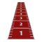 Sprint Track; Heavy No Limit, tl. 13 mm, RED CLAY, 1 m2