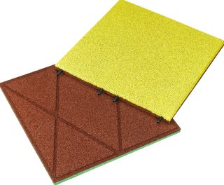 Podlaha na terasu gumová KRAITEC STEP COLOR, žlutá