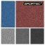 Prémiová podlaha do fitness SPORTEC PURCOLOR 6 mm, červená, 85% kaučuk, 25 m2 - Varianta: Pur Color - 6 mm, modrá