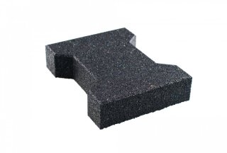 Zámková dlažba gumová EW-MAT tl. 43 mm, kvalitní zažehlený povrch, MIX COLOR