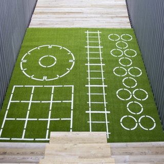 PAVIGYM funkční zóna Custom Turf 2.0 square-web 2 x 4,8 m 22 mm - Varianta: PAVIGYM; funkční zóna Custom Turf 2.0 square-web 2 x 4,8 m 22 mm, černá