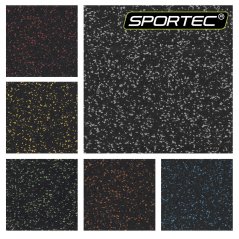 Podlaha SPORTEC COLOR 6 mm s 5% EPDM