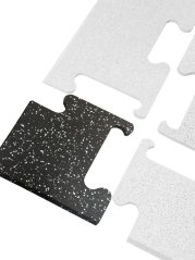 Roh k podlaze EWMAT tl. 10 mm, 10% EPDM, zkosená strana, RAL9010 bílá