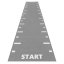 Sprint Track; HEAVY Start & Finish, značky po 1m, tl. 13 mm, BLACK, 1 m2