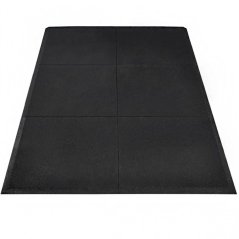 Gumová platforma 2 x 3 m, tloušťka 30 mm, ROVNÉ HRANY, BLACK