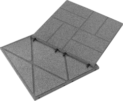 KRAITEC STEP CROSS dlažba, šedá