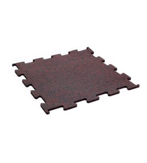 Gumové PUZZLE do fitness  10 mm, 100 x100 cm, 10%  EPDM bílá RAL 9010
