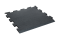 PUZZLE MAT tl. 10 mm BLACK, ZKOSENÁ JEDNA STRANA