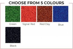 Sprint Track BUDGET s pruhy tl. 12 mm, RED CLAY, 12,5 x 2m (25m2)