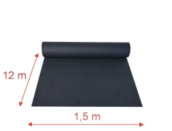 SPORTEC; Color 0% EPDM, 10 mm, BLACK, 18 m2