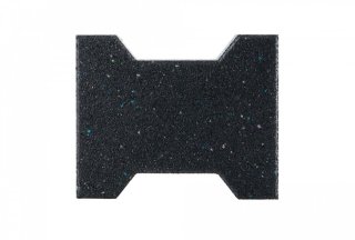 Zámková dlažba gumová EW-MAT tl. 43 mm, kvalitní zažehlený povrch, MIX COLOR