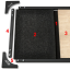 Platforma ATX LINE Deadlift Granulat II, 250 x 88 cm - logo, Classic