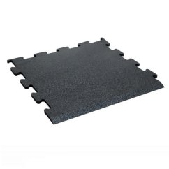 Vzpěračská gumová platforma 1 x 1 m, tloušťka 30 mm, BLACK MAT, (jedna strana zkosení)