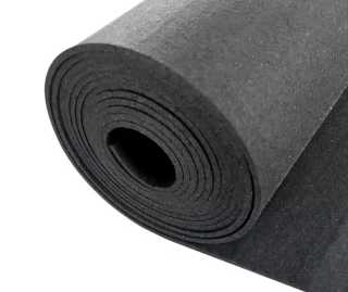 SPORTEC; Color 0% EPDM, 8 mm BLACK, role 11,25  m2