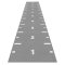 Sprint Track; Heavy Start & Finish, značky po 1m, čísla, tl. 13 mm, LIGHT GREY, 1 m2