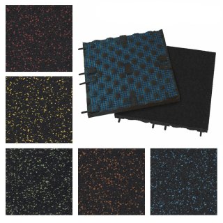 Podlaha SPORTEC STYLE COLOR 15% tl. 30 mm, 100 x 50cm - Varianta: Černá STYLE