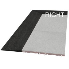 Rohový profil SPORTEC CORNER 30 mm pro Style PRAVÝ, 1000 x 250 mm, černá