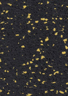 Podlaha SPORTEC NEON 6 mm, barevné granule EPDM, role 30 m2 - Varianta: Žlutá