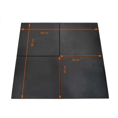 Sportovní podlaha GF PREMIUM 30 mm, 100 x 100 cm - černá