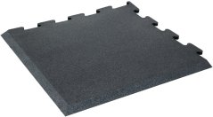 PUZZLE MAT tl. 15 mm, BLACK, ROHOVÉ ZKOSENÍ