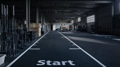 Sprint Track; HEAVY Start & Finish, značky po 1m, tl. 13 mm, SIGNAL RED, 1 m2