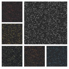 Podlaha do fitness SPORTEC COLOR 10 mm se vsypem 15% EPDM, role 18 m2