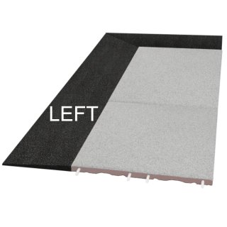 Rohový profil SPORTEC CORNER 30 mm pro Style LEVÝ, 1000 x 250 mm, černá