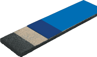 SPORTEC; Elastická podložka Standard 2.0 - 6 mm, černá