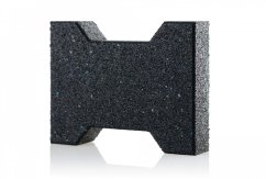 Zámková dlažba gumová EW-MAT tl. 43 mm, kvalitní zažehlený povrch, MIX COLOR