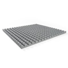 Sportovní podlaha GF Outdoor extreme 1000 x 1000 mm, tloušťka 43 mm, šedá