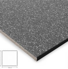 Comfort Flooring MIX; tl. 8 mm puzzle, tmavě šedá